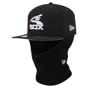 Men's New Era  Black Chicago White Sox Ski Mask 59FIFTY Fitted Hat