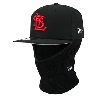 Men's New Era  Black St. Louis Cardinals Ski Mask 59FIFTY Fitted Hat