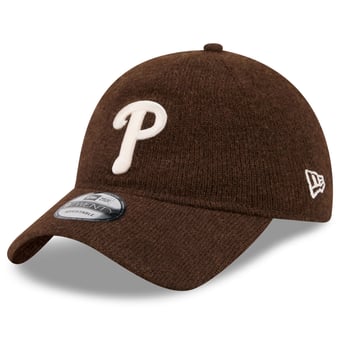 Men's New Era  Brown Philadelphia Phillies Open Market Wool 9TWENTY Adjustable Hat