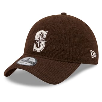 Men's New Era  Brown Seattle Mariners Open Market Wool 9TWENTY Adjustable Hat