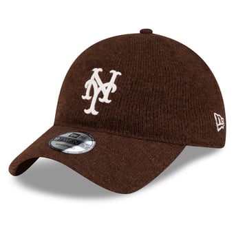 Men's New Era  Brown New York Mets Open Market Wool 9TWENTY Adjustable Hat