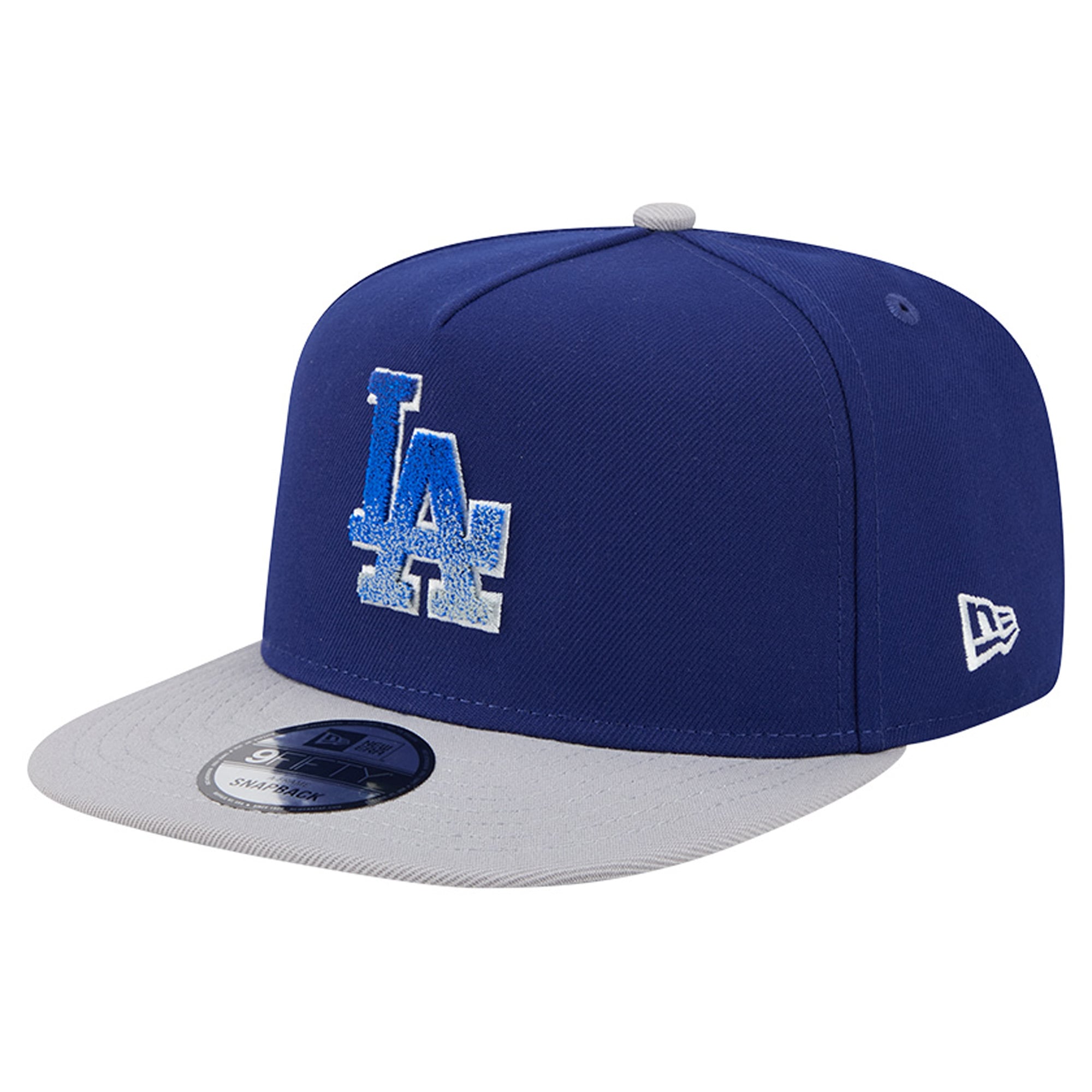Men's New Era Royal/Gray Los Angeles Dodgers Chenille Gradient A-Frame 9FIFTY Snapback Hat