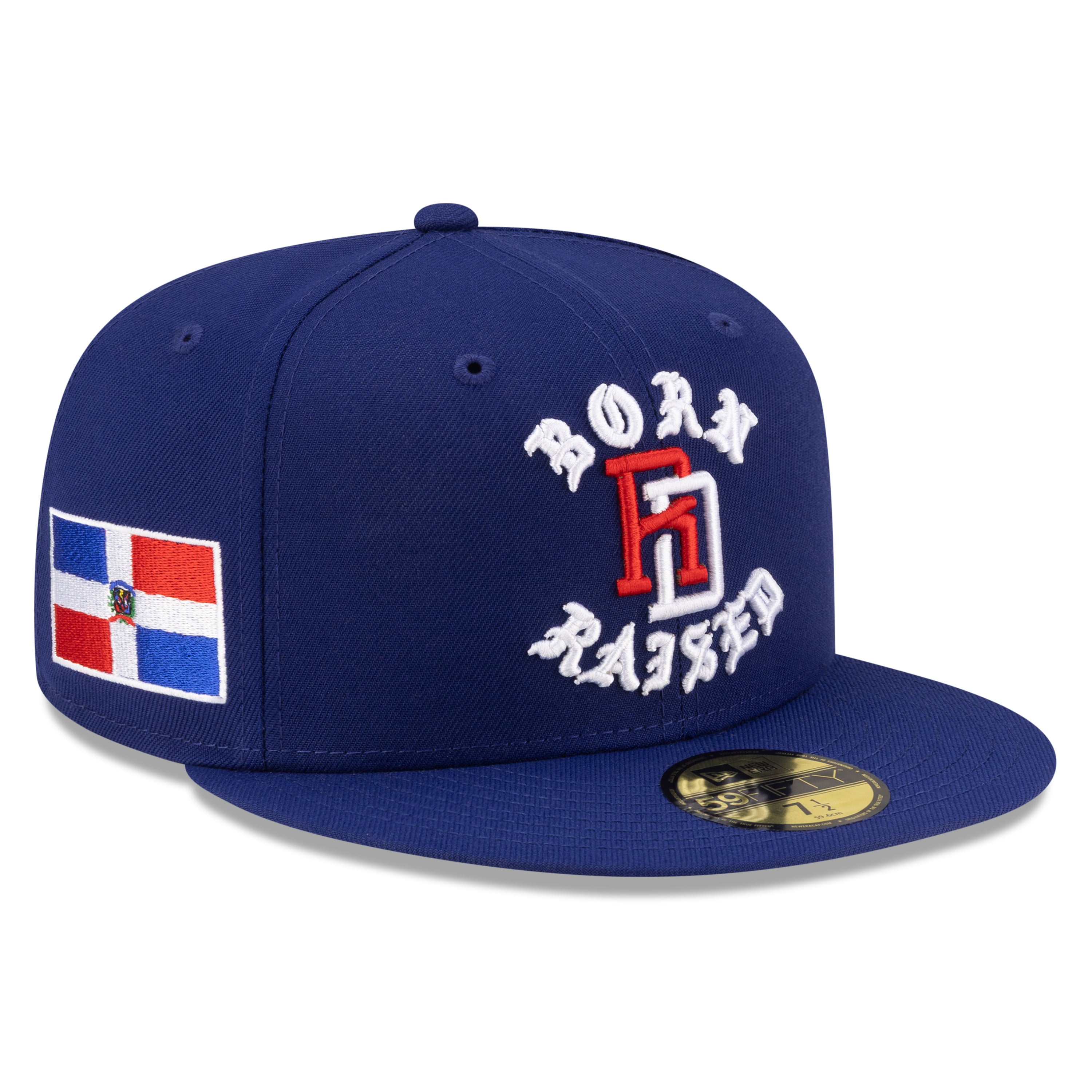 Men's New Era x Born x Raised Royal Dominican Republic Baseball 2026 World Baseball Classic 59FIFTY Fitted Hat