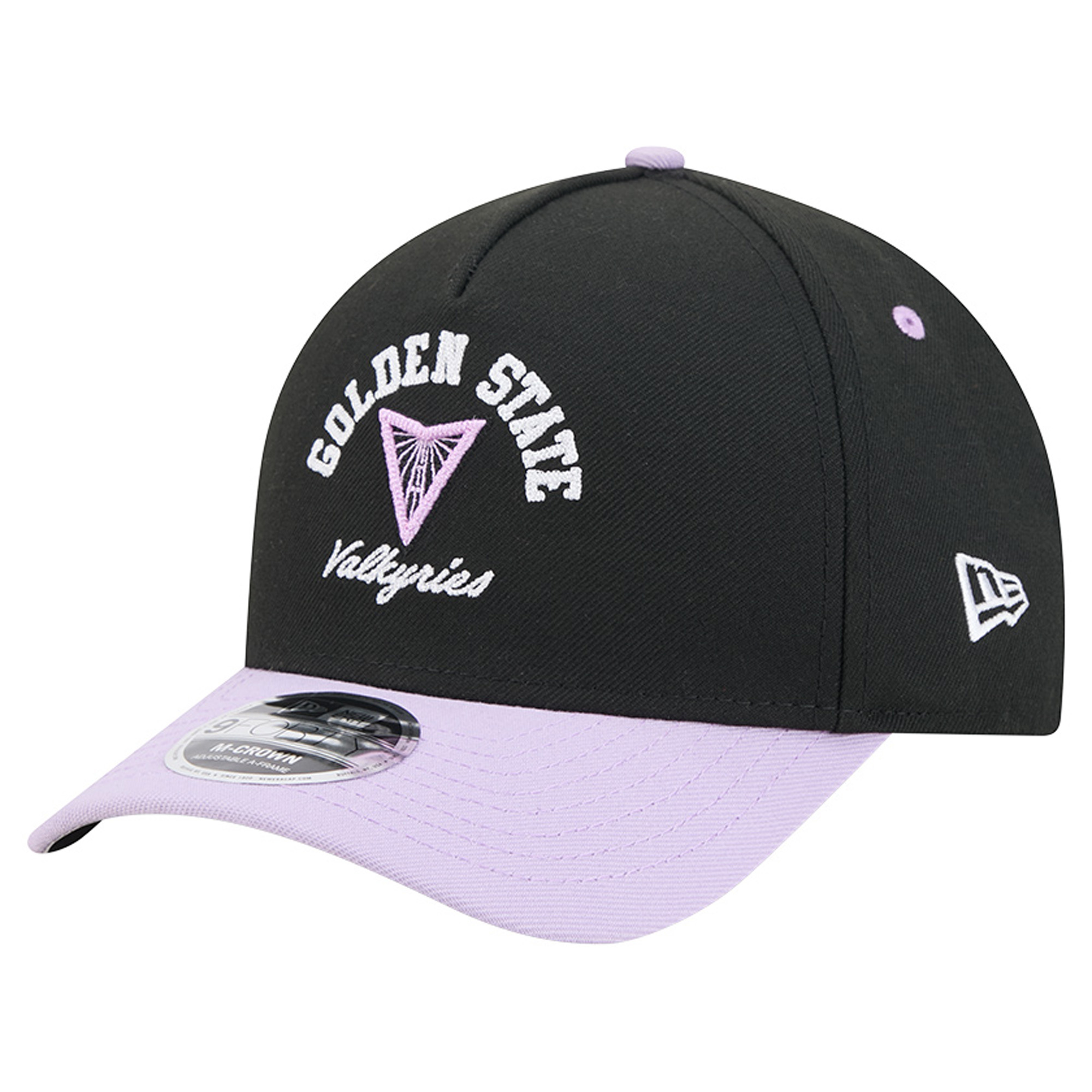 Women's New Era Eclipse Black/Violet Golden State Valkyries Arch 9FORTY A-Frame M-Crown Adjustable Hat