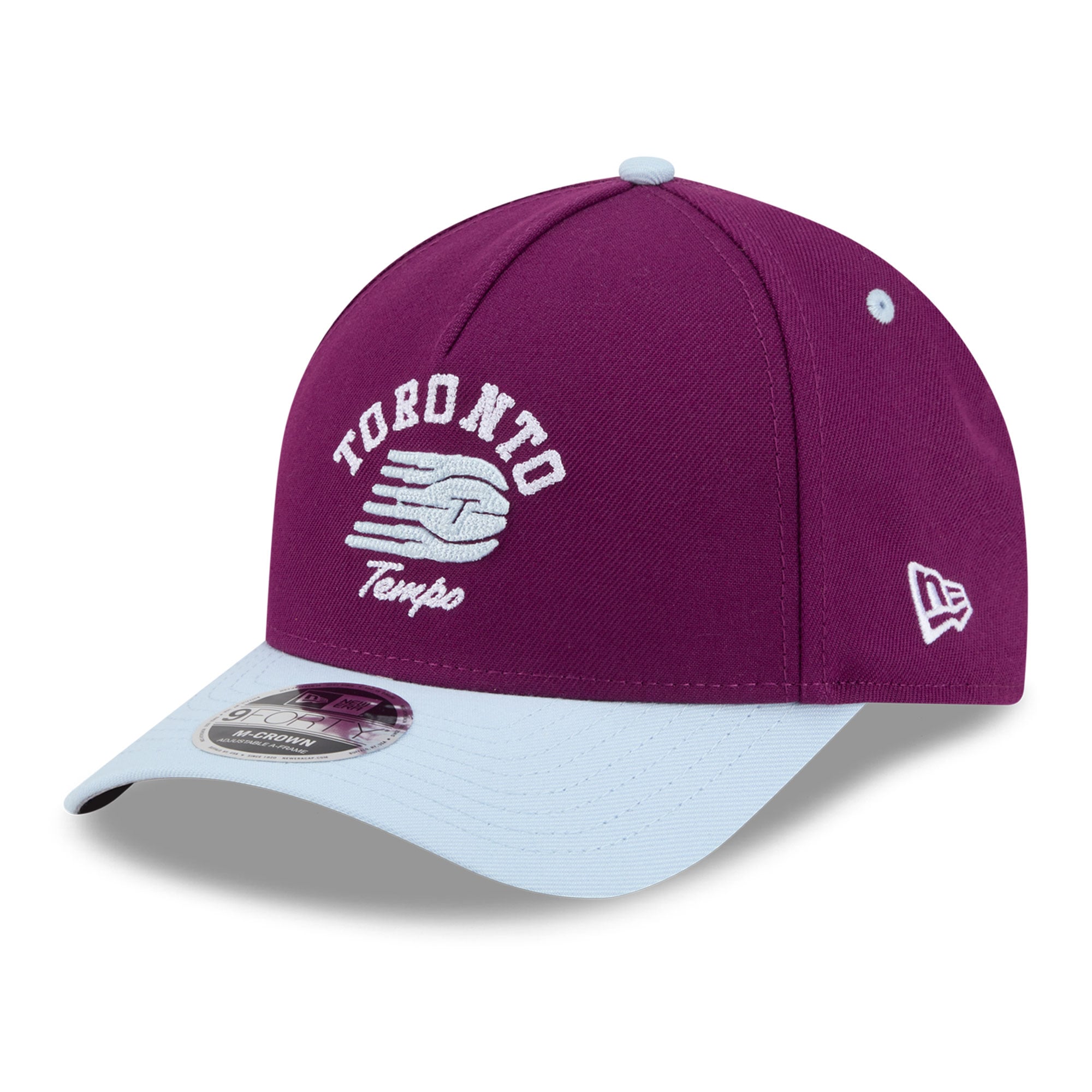 Women's New Era Bordeaux Toronto Tempo Arch 9FORTY A-Frame M-Crown Adjustable Hat