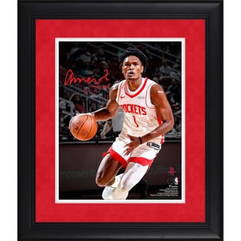 Amen Thompson Houston Rockets Facsimile Signature Framed 11" x 14" Spotlight Photograph
