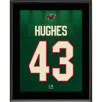 Quinn Hughes Minnesota Wild 10.5" x 13" Jersey Number Sublimated Player Plaque