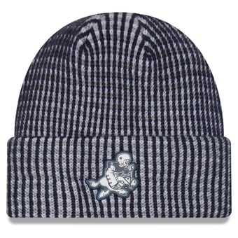 Men's New Era Navy Dallas Cowboys 2026 Sideline Cold Weather Throwback Cuffed Knit Hat