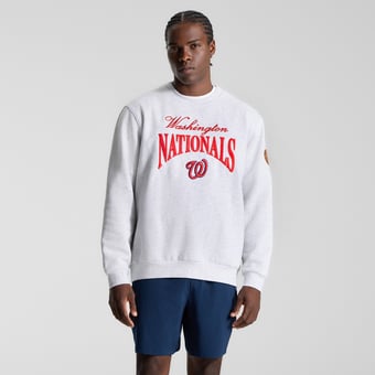 Men's lululemon Heathered Core Ultra Light Grey Washington Nationals Steady State Sweatshirt