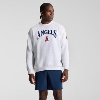 Men's lululemon Heathered Core Ultra Light Grey Los Angeles Angels Steady State Sweatshirt