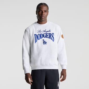 Men's lululemon Heathered Core Ultra Light Grey Los Angeles Dodgers Steady State Sweatshirt