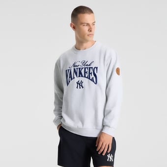 Men's lululemon Heathered Core Ultra Light Grey New York Yankees Steady State Sweatshirt