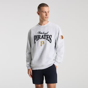 Men's lululemon Heathered Core Ultra Light Grey Pittsburgh Pirates Steady State Sweatshirt