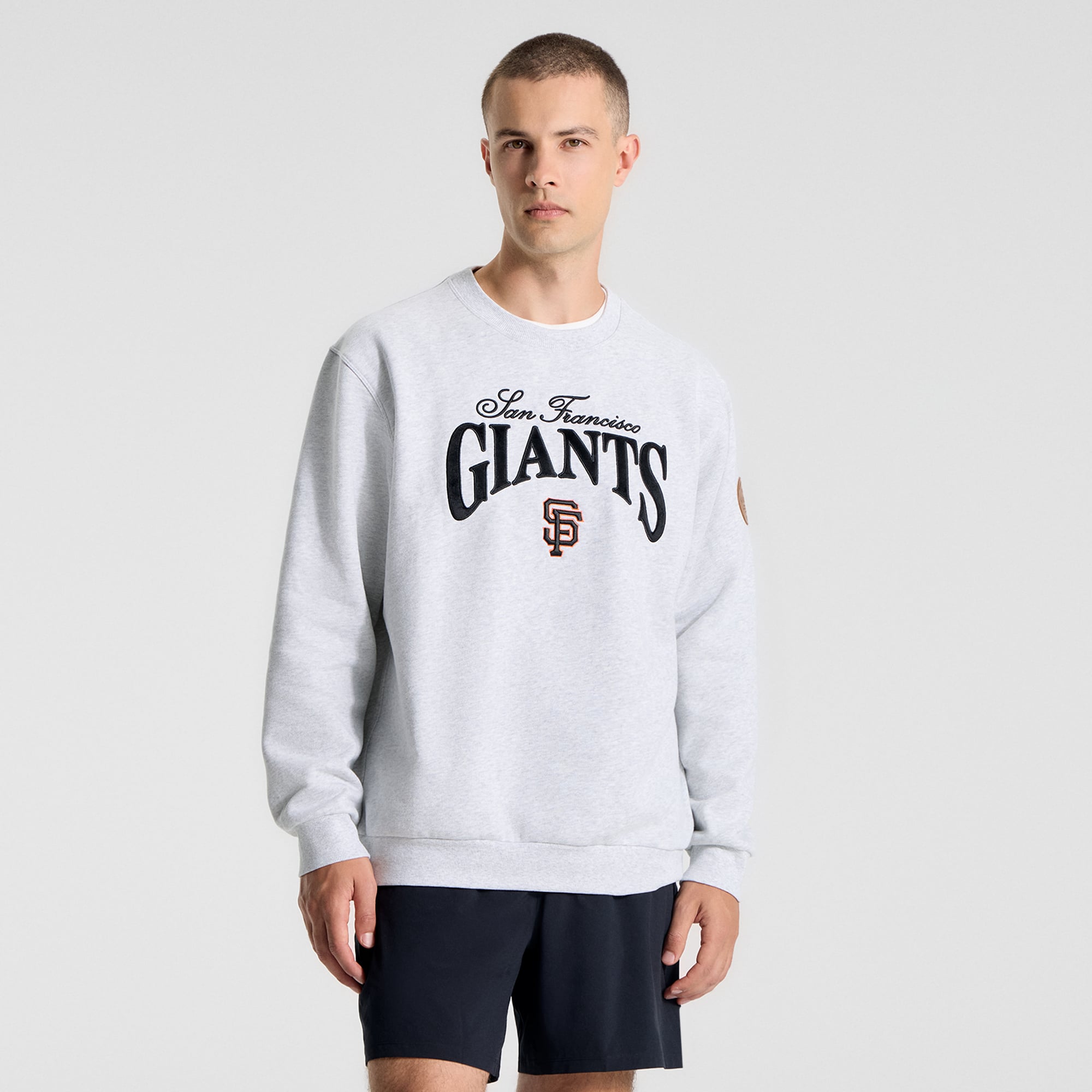 Men's lululemon Heathered Core Ultra Light Grey San Francisco Giants Steady State Sweatshirt