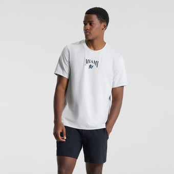 Men's lululemon Heathered Silver Drop Miami Marlins Soft Jersey T-Shirt