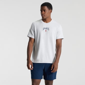 Men's lululemon Heathered Silver Drop Los Angeles Angels Soft Jersey T-Shirt