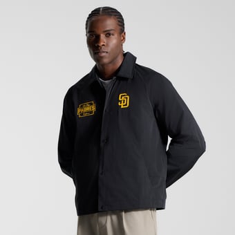 Men's lululemon Black San Diego Padres Raglan Coaches Jacket