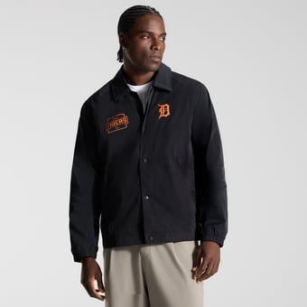 Men's lululemon Black Detroit Tigers Raglan Coaches Jacket