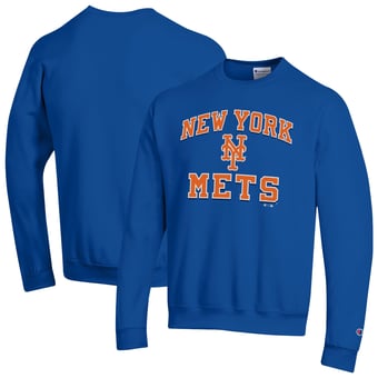 Men's Champion  Royal New York Mets Heart & Soul Powerblend Sweatshirt