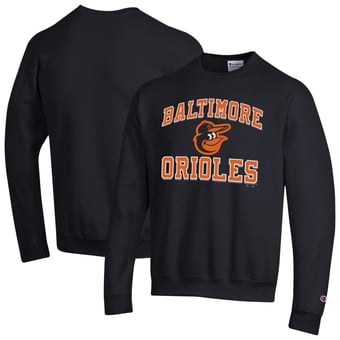 Men's Champion  Black Baltimore Orioles Heart & Soul Powerblend Sweatshirt