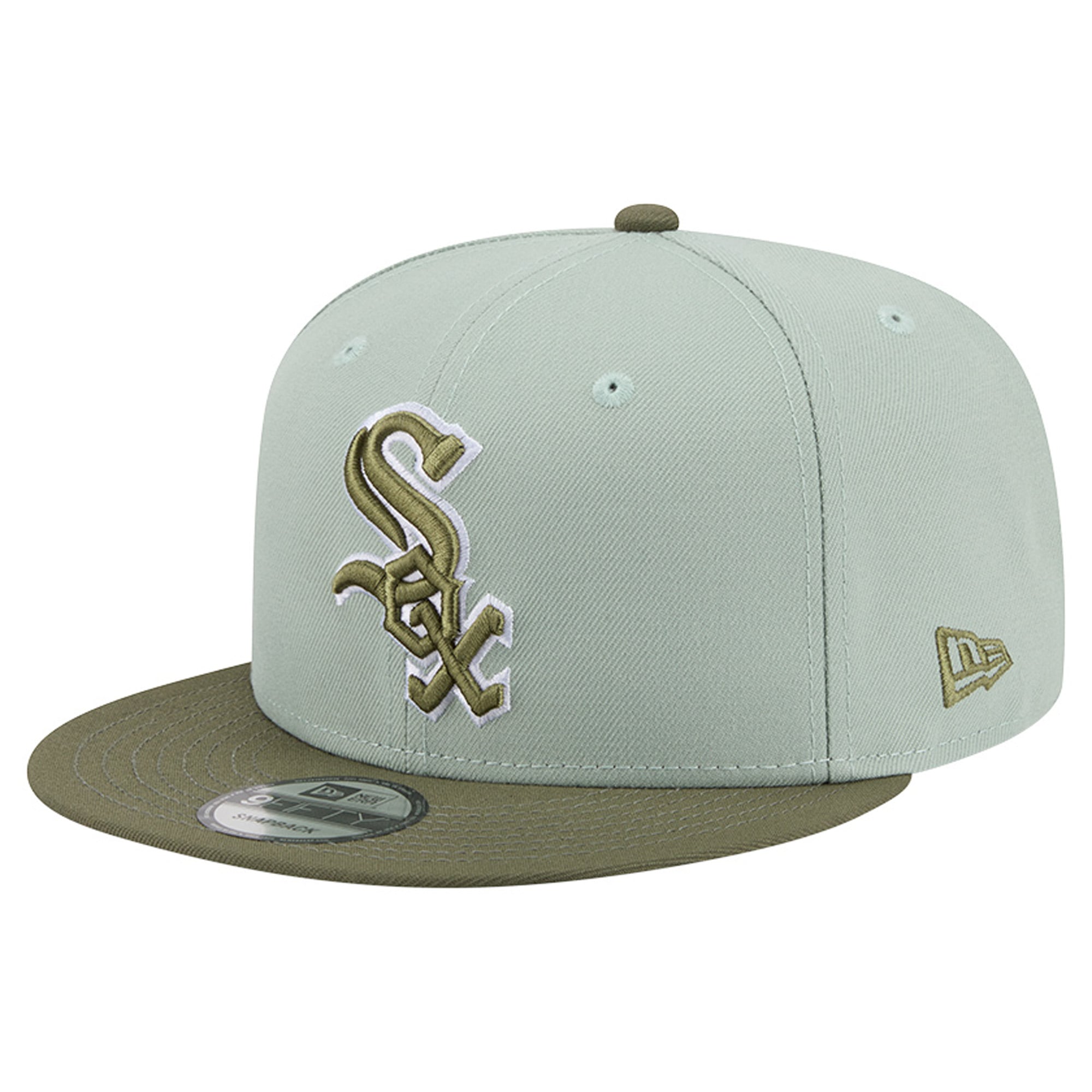 Men's New Era Light Green/Olive Chicago White Sox Color Pack 9FIFTY Snapback Hat