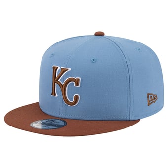 Men's New Era Light Blue/Brown Kansas City Royals Color Pack 9FIFTY Snapback Hat