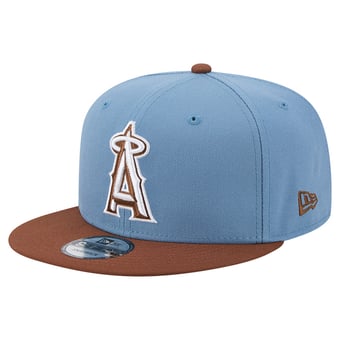 Men's New Era Light Blue/Brown Los Angeles Angels Color Pack 9FIFTY Snapback Hat