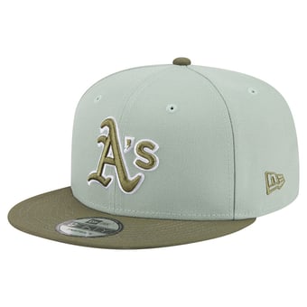 Men's New Era Light Green/Olive Athletics Color Pack 9FIFTY Snapback Hat