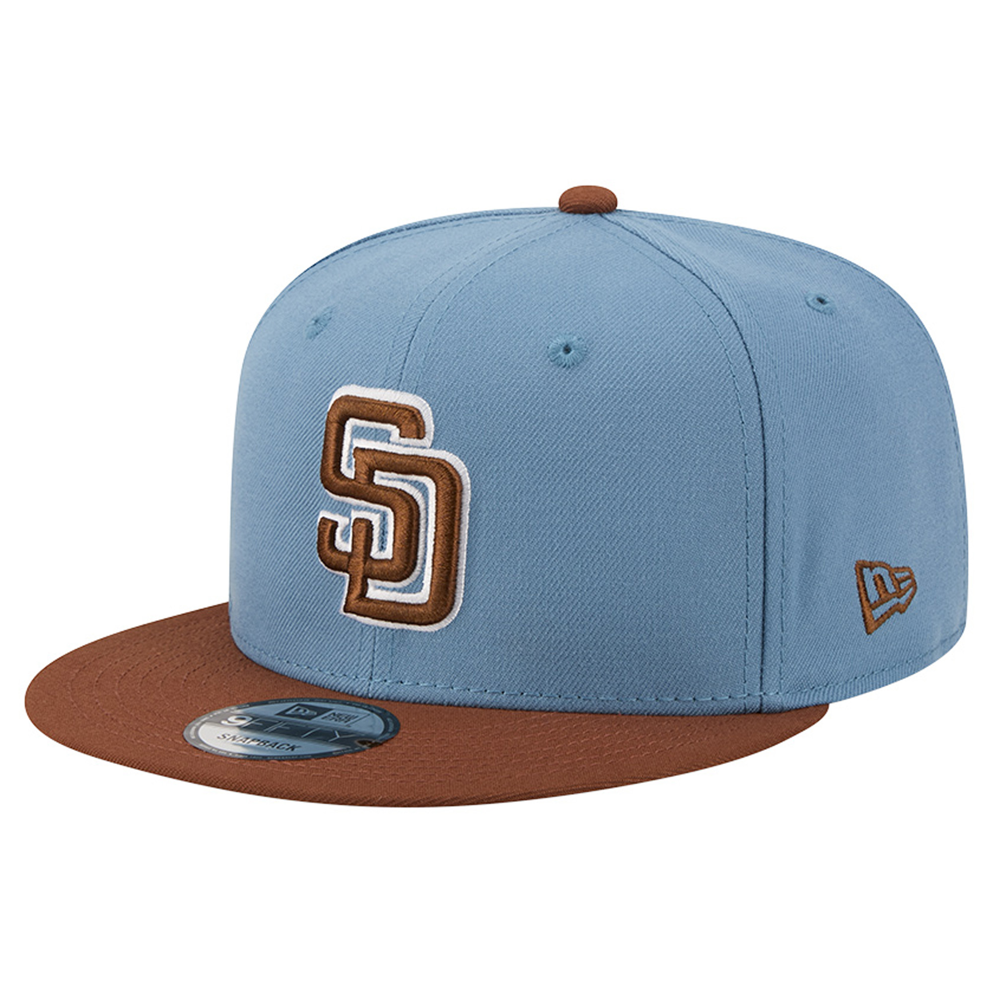 Men’s New Era Light Blue/Brown San Diego Padres Color Pack 9FIFTY Snapback Hat