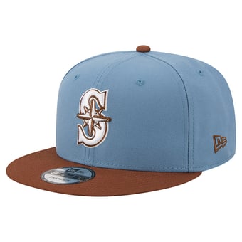 Men's New Era Light Blue/Brown Seattle Mariners Color Pack 9FIFTY Snapback Hat