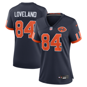 Women's Nike Colston Loveland Navy Chicago Bears 2026 Rivalries Collection Game Jersey