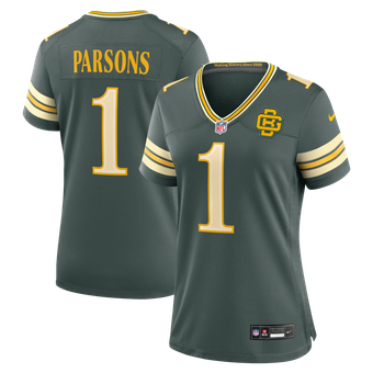 Women's Nike Micah Parsons Green Green Bay Packers 2026 Rivalries Collection Game Jersey