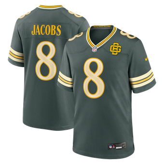 Men's Nike Josh Jacobs Green Green Bay Packers 2026 Rivalries Collection Game Jersey
