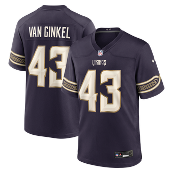 Men's Nike Andrew Van Ginkel Purple Minnesota Vikings 2026 Rivalries Collection Game Jersey