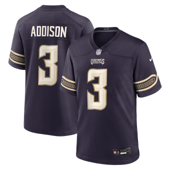Men's Nike Jordan Addison Purple Minnesota Vikings 2026 Rivalries Collection Game Jersey