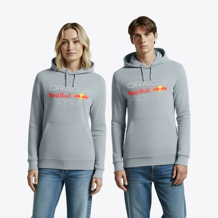 Oracle Red Bull Racing Large Front Logo Hoodie - Grey