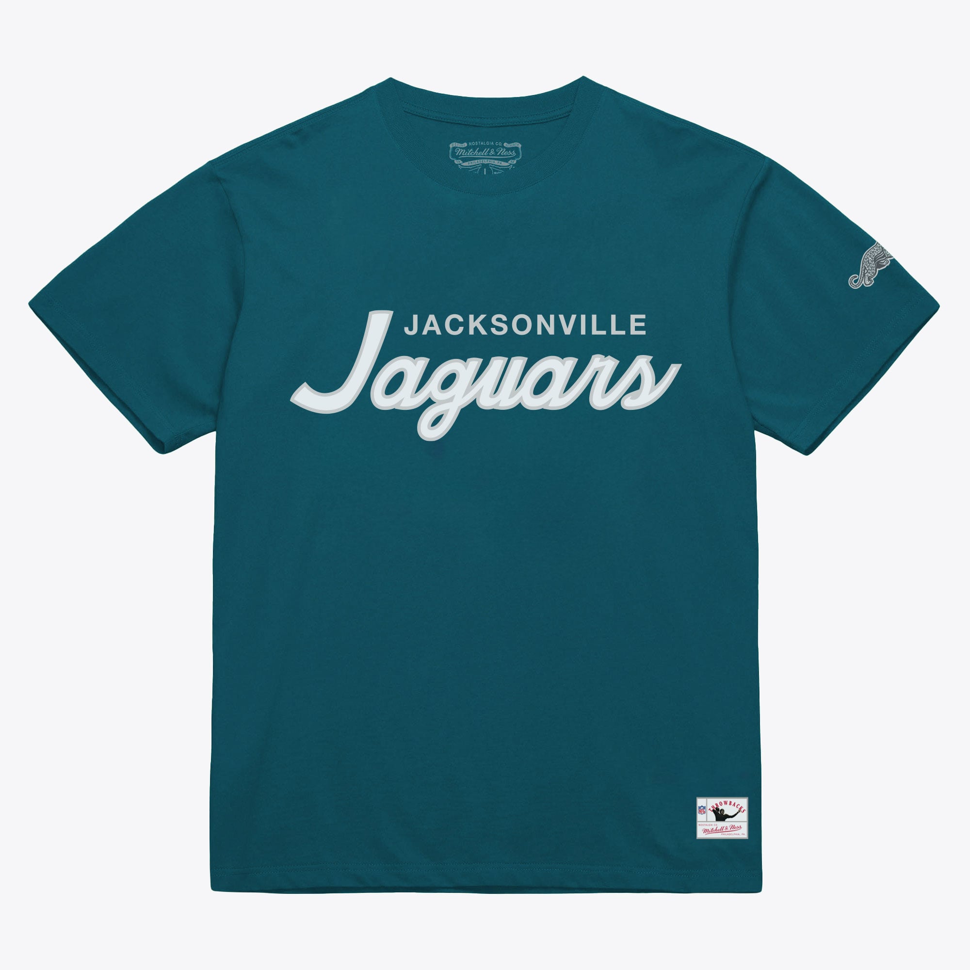 Men’s Mitchell & Ness Teal Jacksonville Jaguars Head Coach Classic T-Shirt