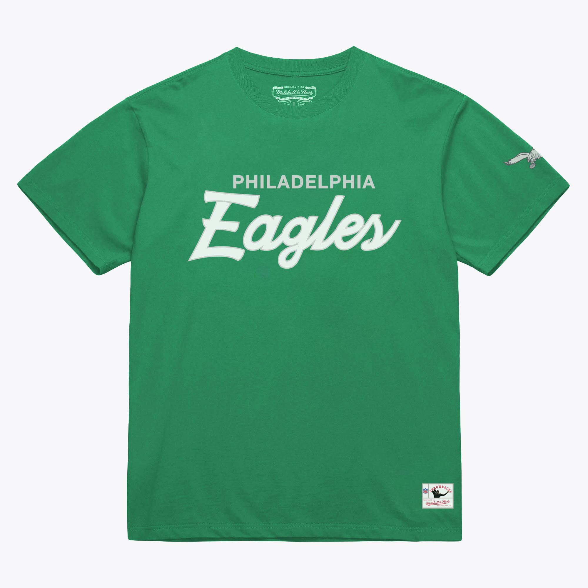 Men's Mitchell & Ness Kelly Green Philadelphia Eagles Head Coach Classic T-Shirt