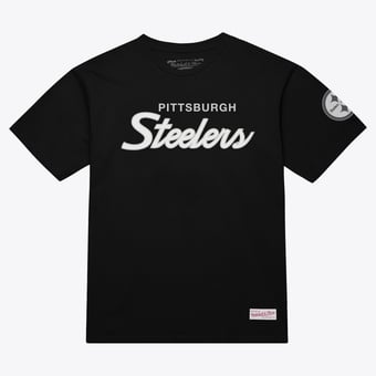 Men's Mitchell & Ness Black Pittsburgh Steelers Head Coach Classic T-Shirt