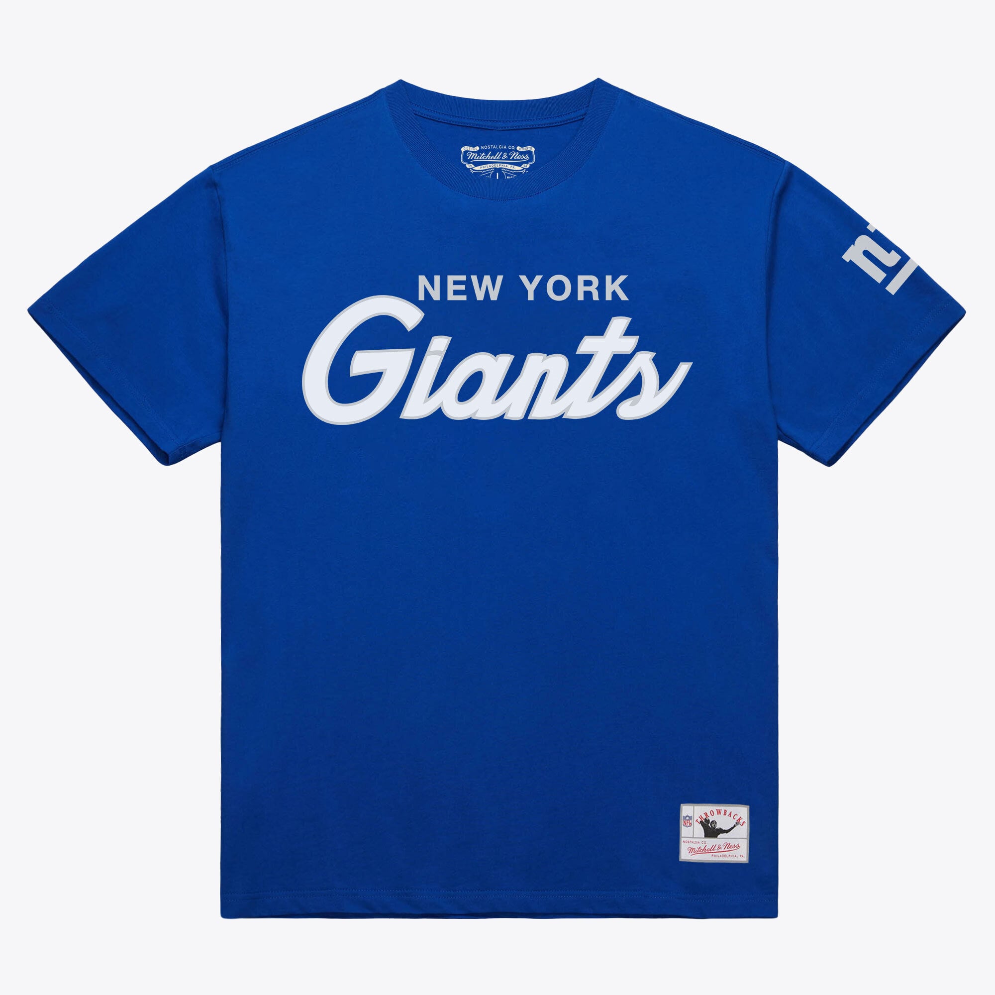 Men’s Mitchell & Ness Royal New York Giants Head Coach Classic T-Shirt