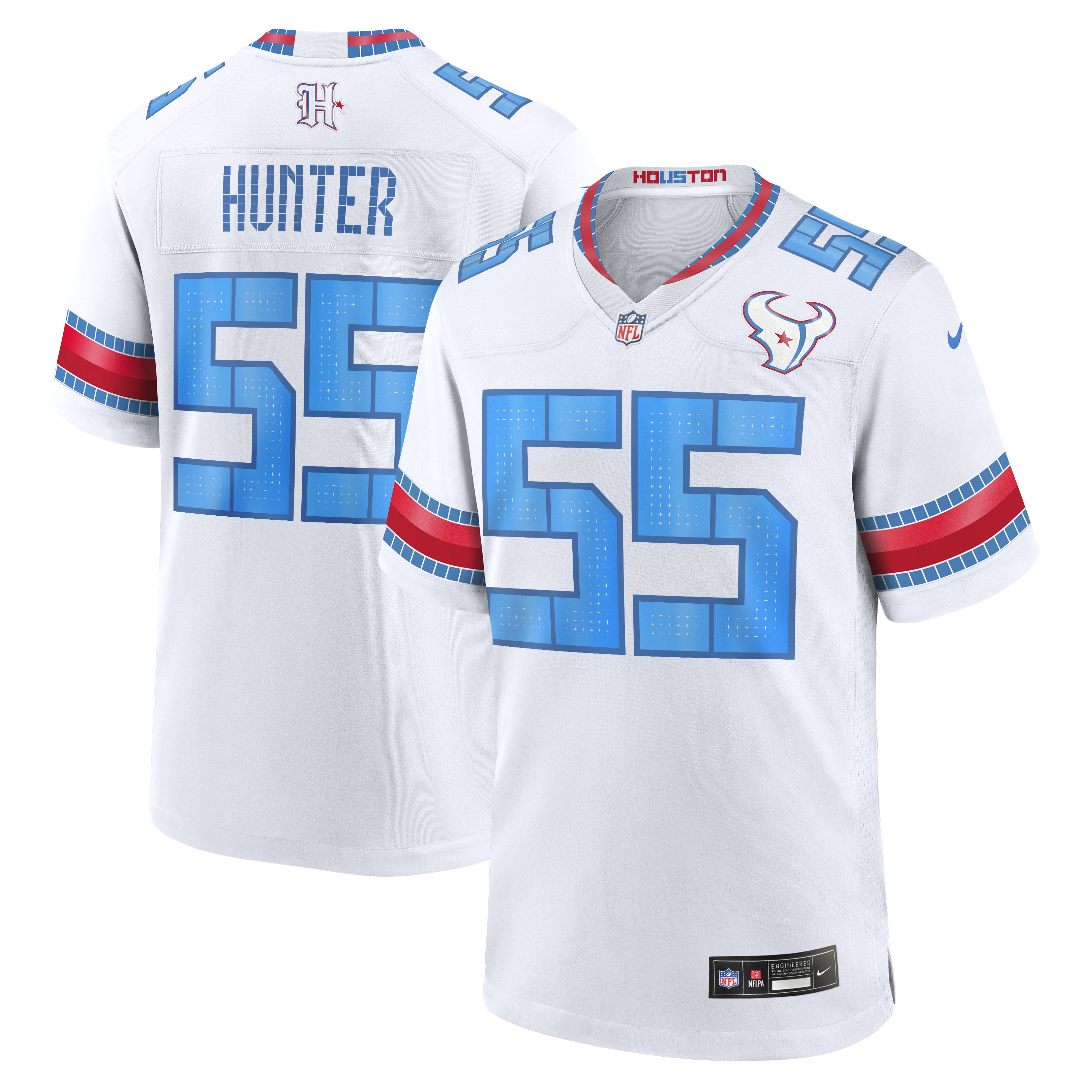 Men's Nike Danielle Hunter White Houston Texans 2026 Rivalries Collection Game Jersey