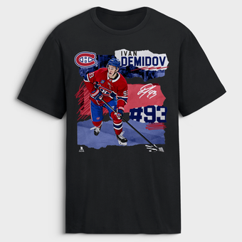 Men's Ivan Demidov Black Montreal Canadiens Fresh Ice T-Shirt