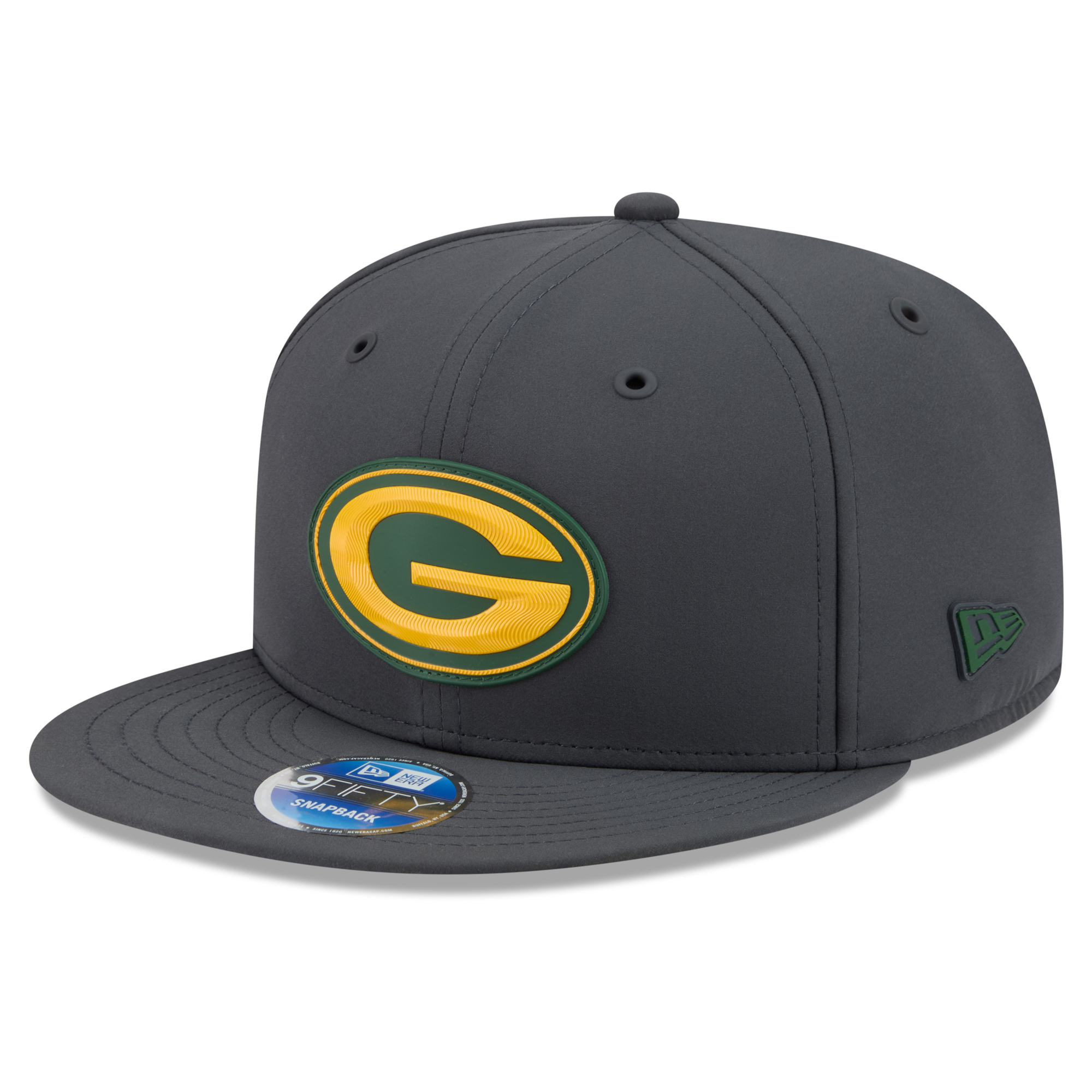Men's New Era Charcoal Green Bay Packers 2026 Sideline Cold Weather  9FIFTY Snapback Hat