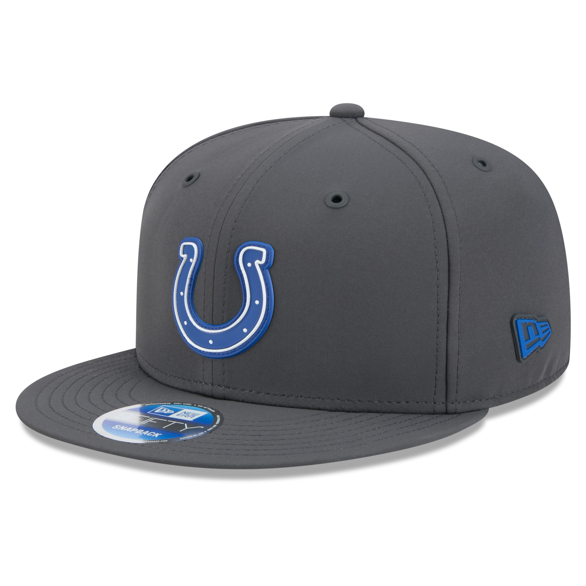 Men's New Era Charcoal Indianapolis Colts 2026 Sideline Cold Weather  9FIFTY Snapback Hat