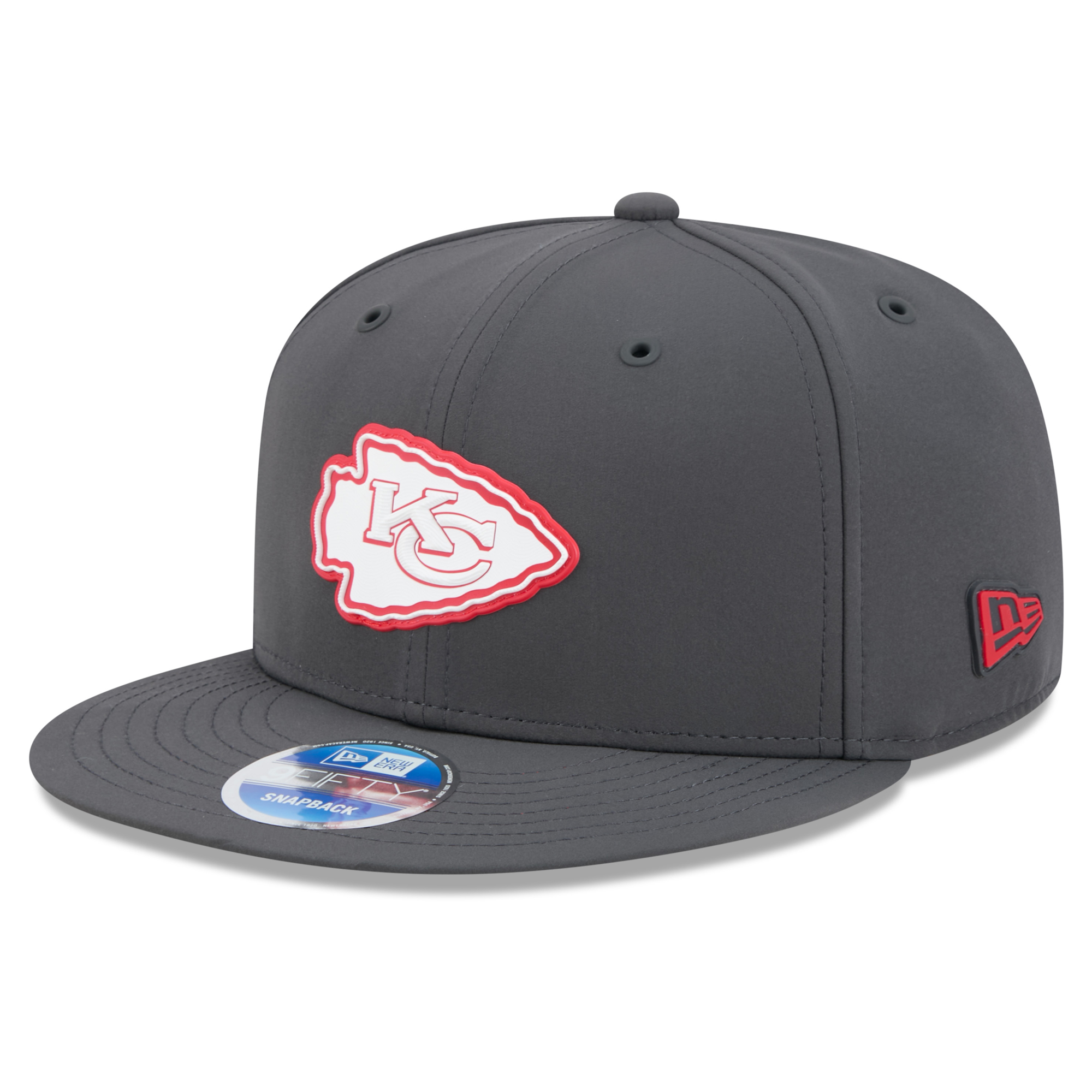 Men's New Era Charcoal Kansas City Chiefs 2026 Sideline Cold Weather  9FIFTY Snapback Hat