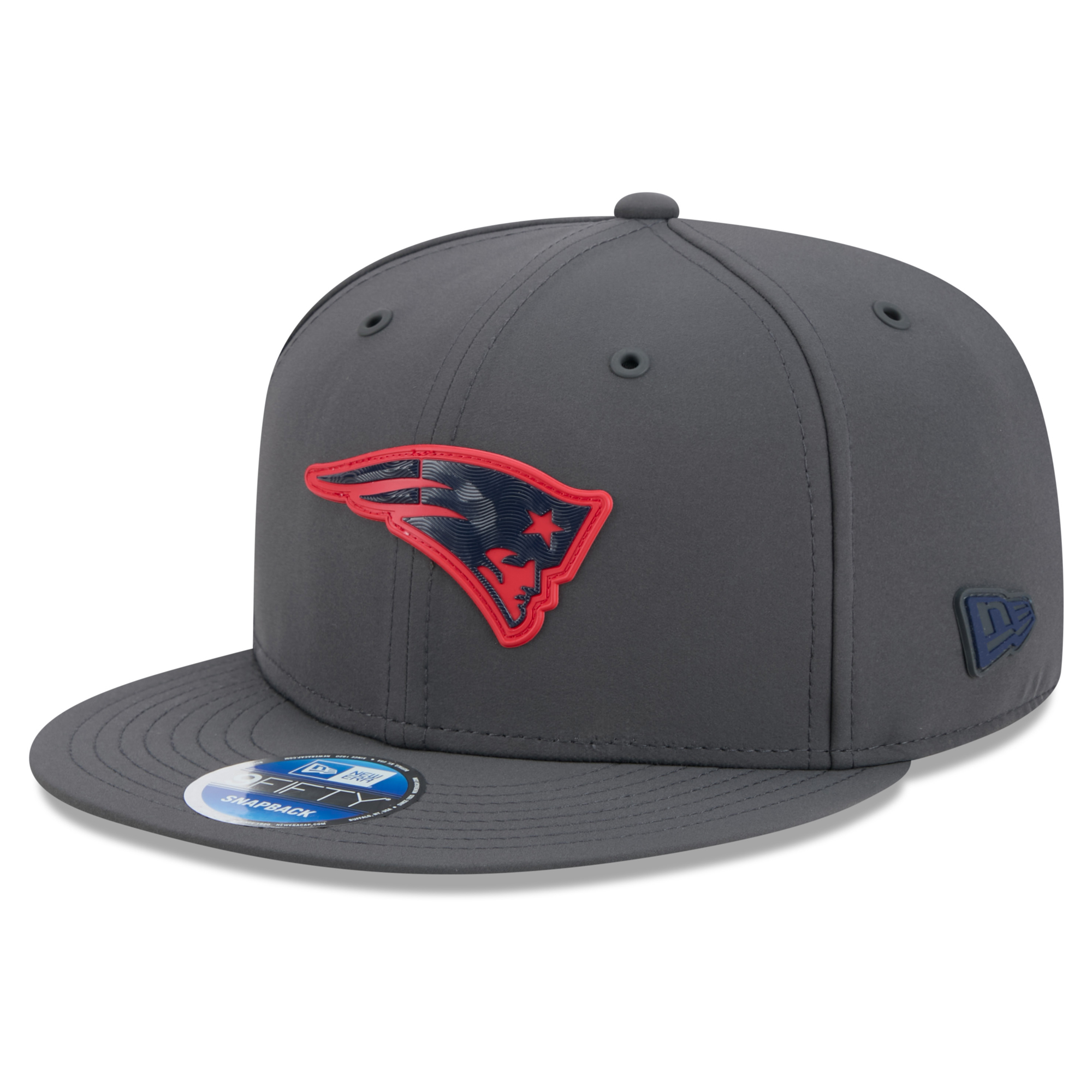 Men's New Era Charcoal New England Patriots 2026 Sideline Cold Weather 9FIFTY Snapback Hat