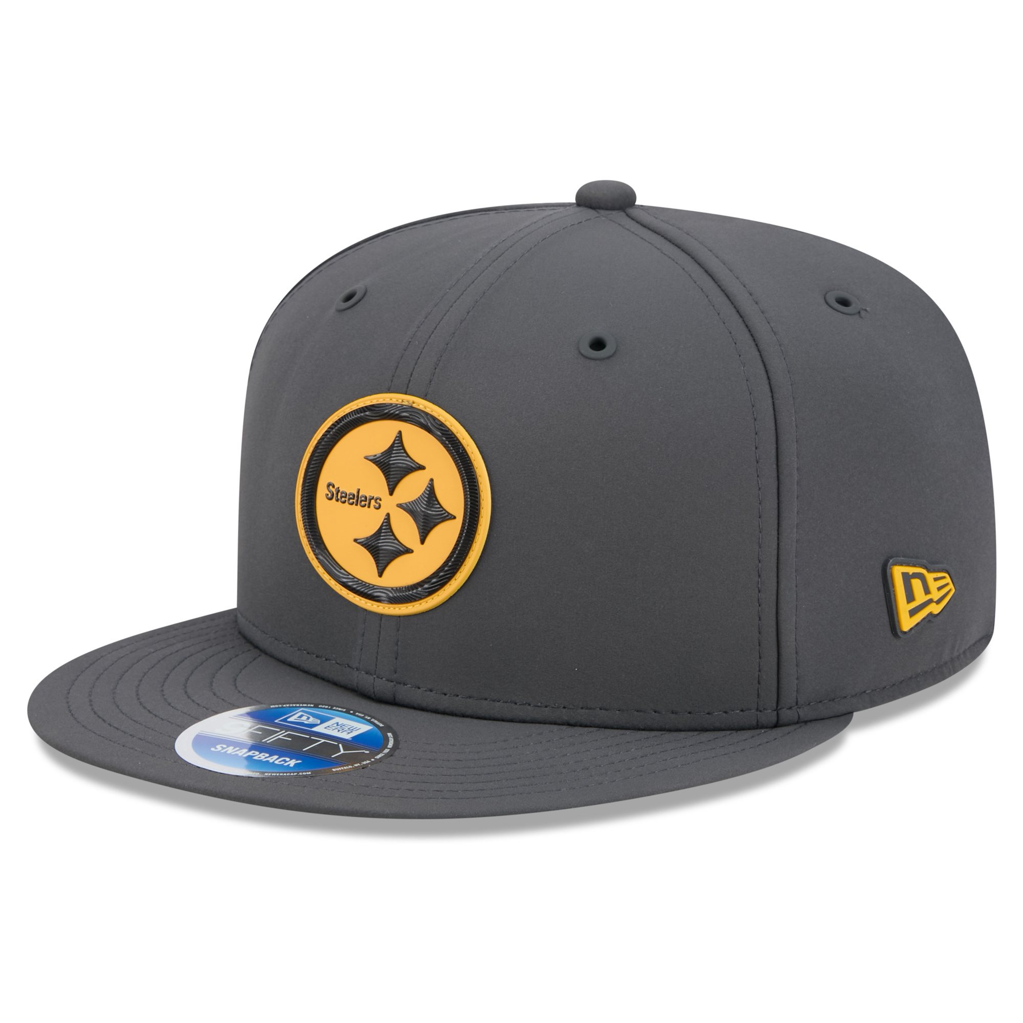 Men's New Era Charcoal Pittsburgh Steelers 2026 Sideline Cold Weather 9FIFTY Snapback Hat