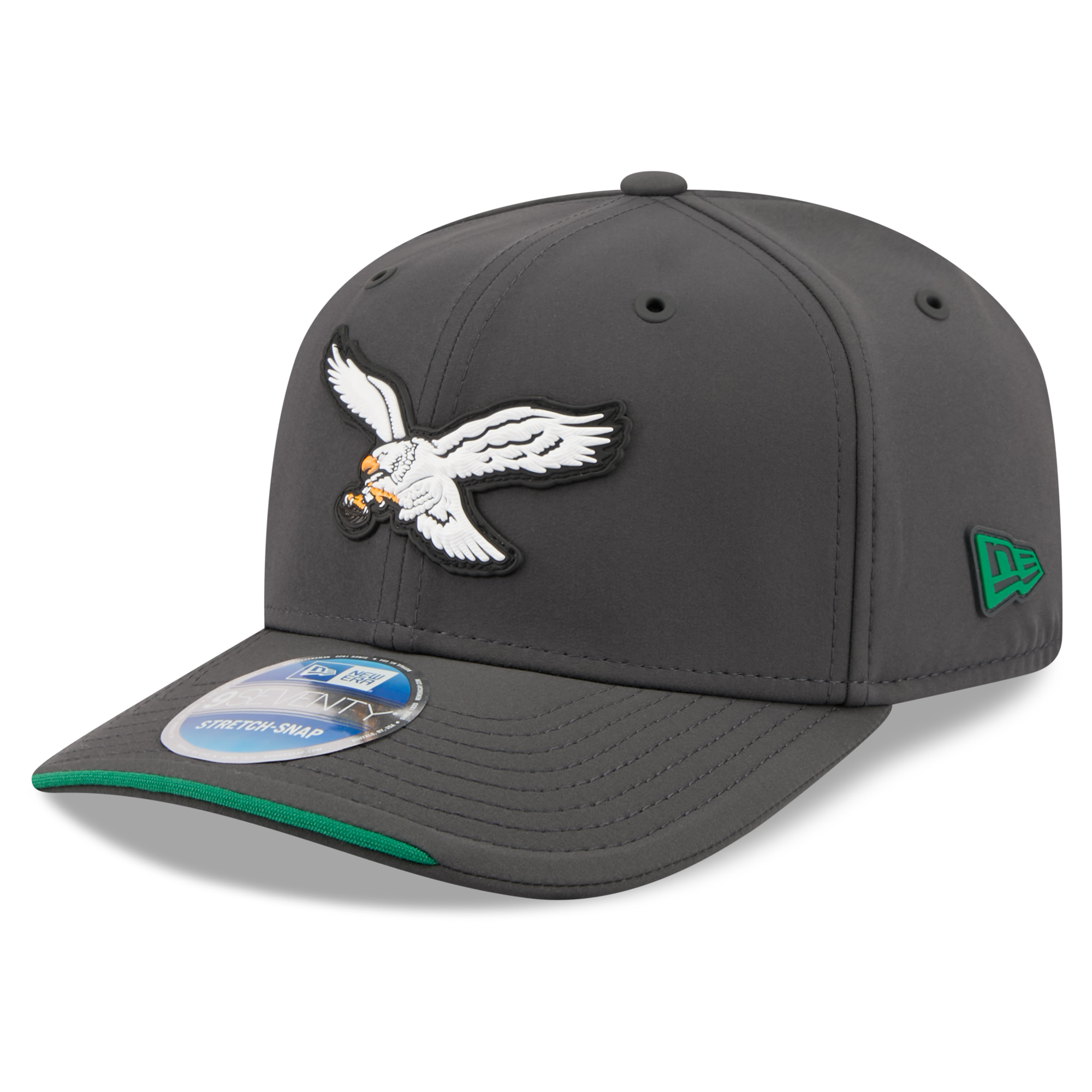 Men's New Era Charcoal Philadelphia Eagles 2026 Sideline Cold Weather 9SEVENTY Adjustable Hat