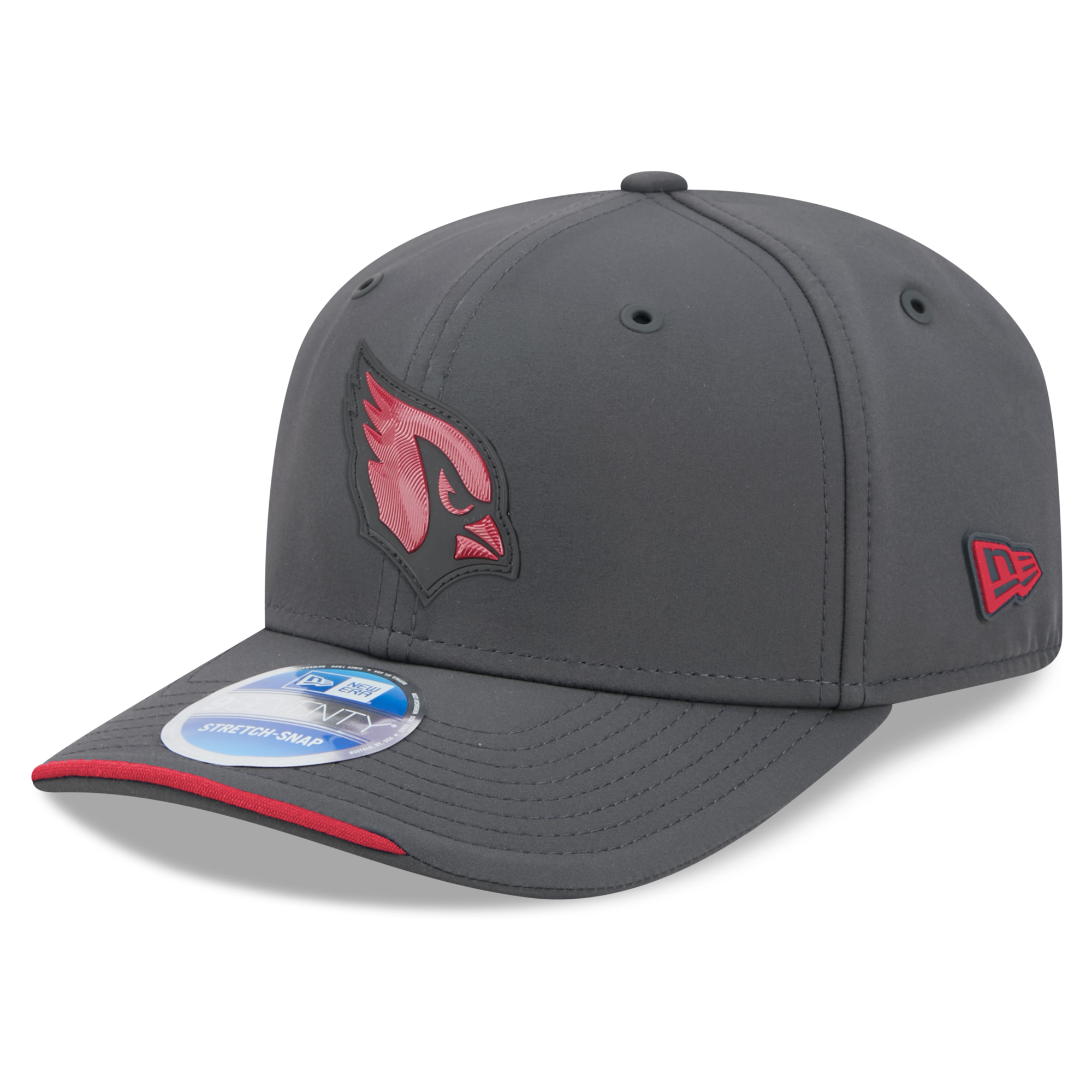 Men's New Era Charcoal Arizona Cardinals 2026 Sideline Cold Weather 9SEVENTY Adjustable Hat