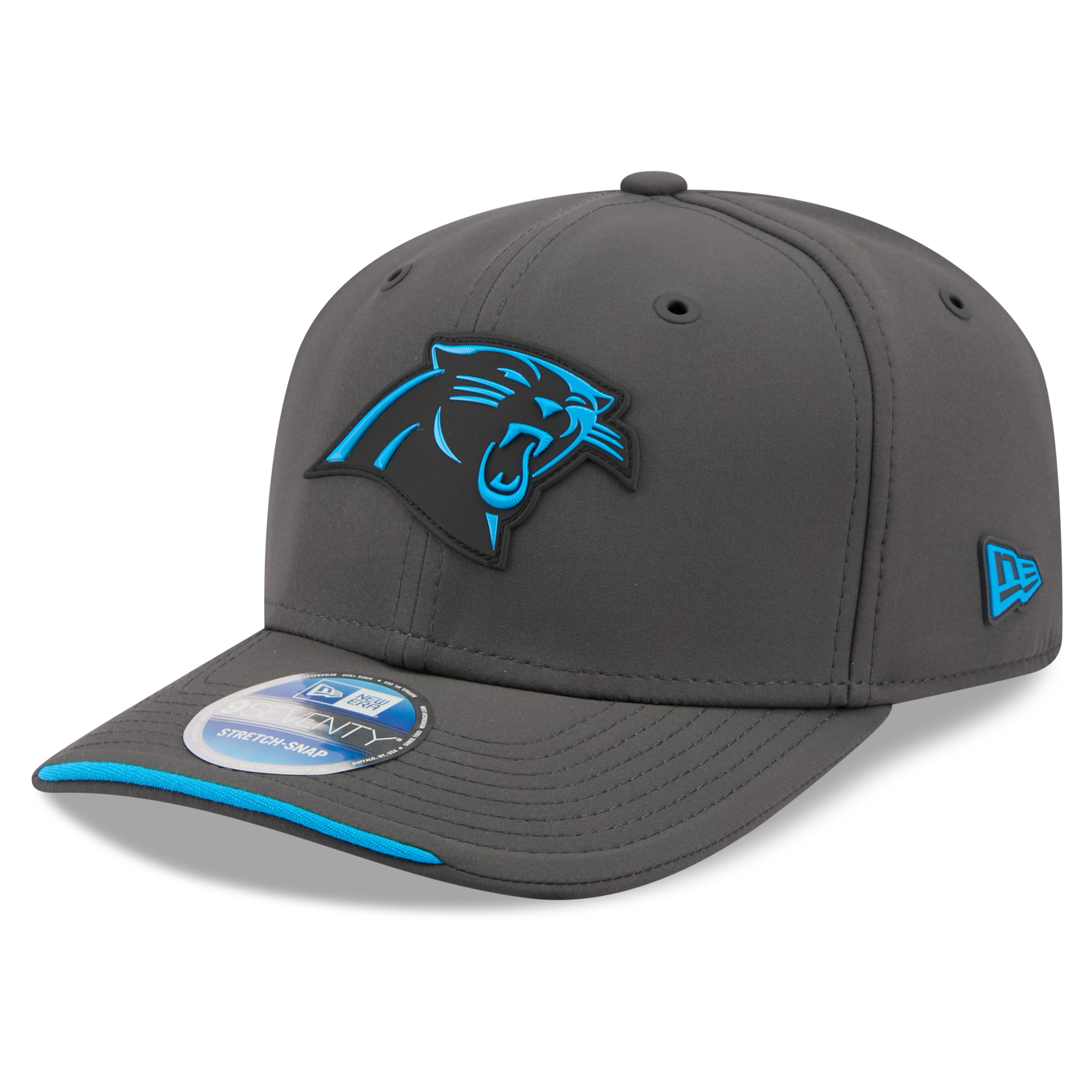Men's New Era Charcoal Carolina Panthers 2026 Sideline Cold Weather 9SEVENTY Adjustable Hat